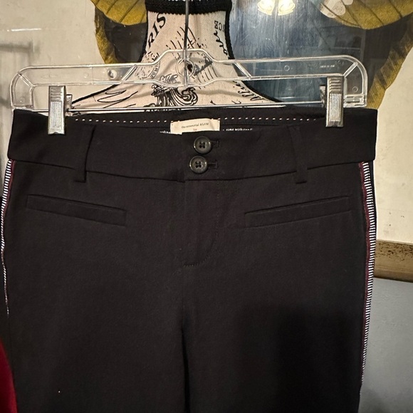 Anthropologie pants with side embellishment. Cropped - Picture 2 of 5